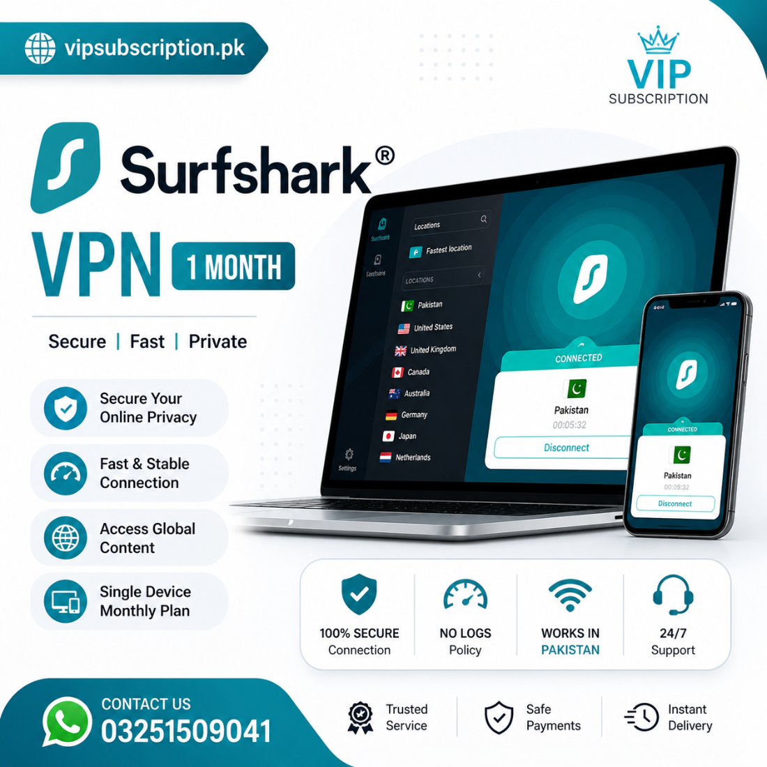 Surfshark VPN 1 Month