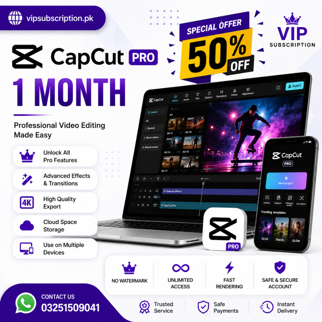 CapCut Pro 1 Month